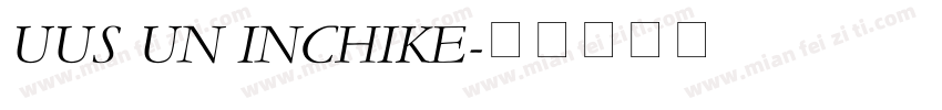 UUS UN INCHIKE字体转换